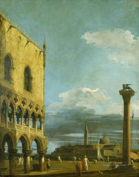 Canaletto Painting - la piazzetta hacia san giorgio maggiore Canaletto